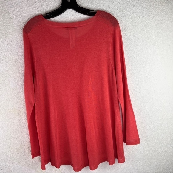 EILEEN FISHER Melon pullover sweater. Lightweight tunic length.Size petite Small - Picture 2 of 6